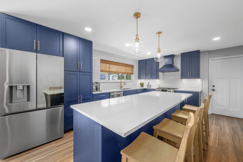This is a custom kitchen remodel project in Crestwood, Missouri