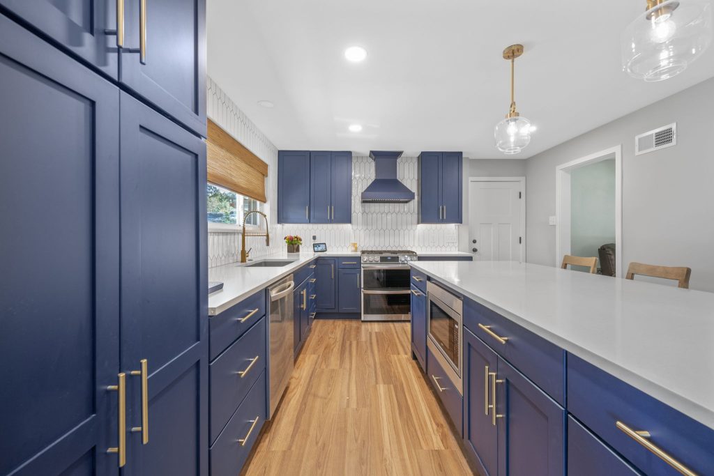 This is a custom kitchen remodel project in Crestwood, Missouri