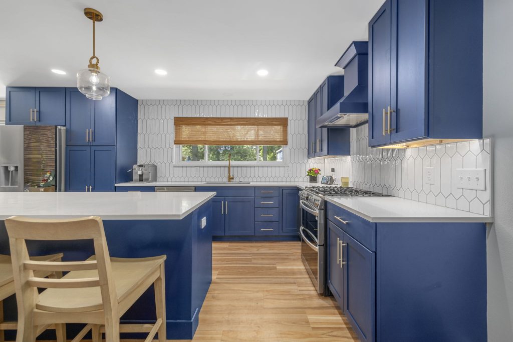 This is a custom kitchen remodel project in Crestwood, Missouri